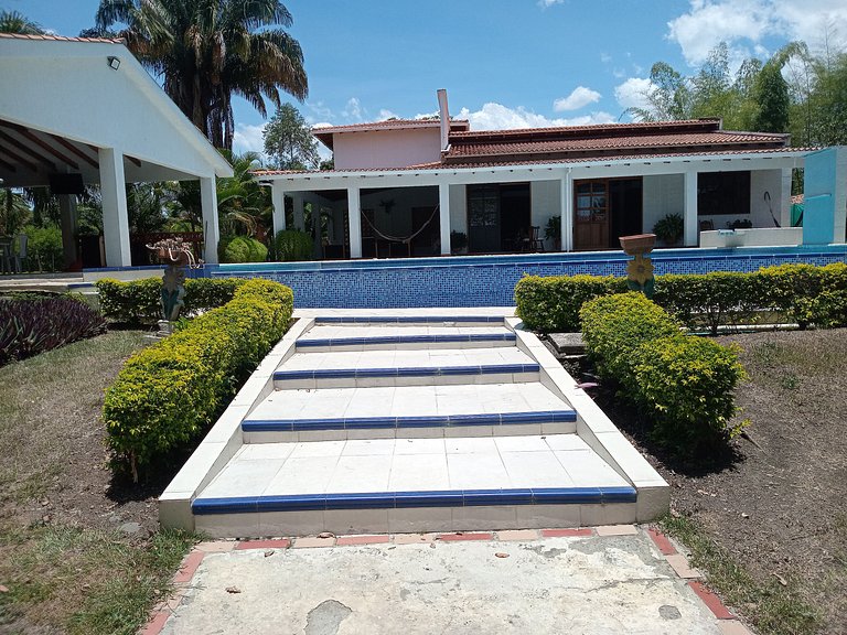 Country House in Nature, Culture, and Pool