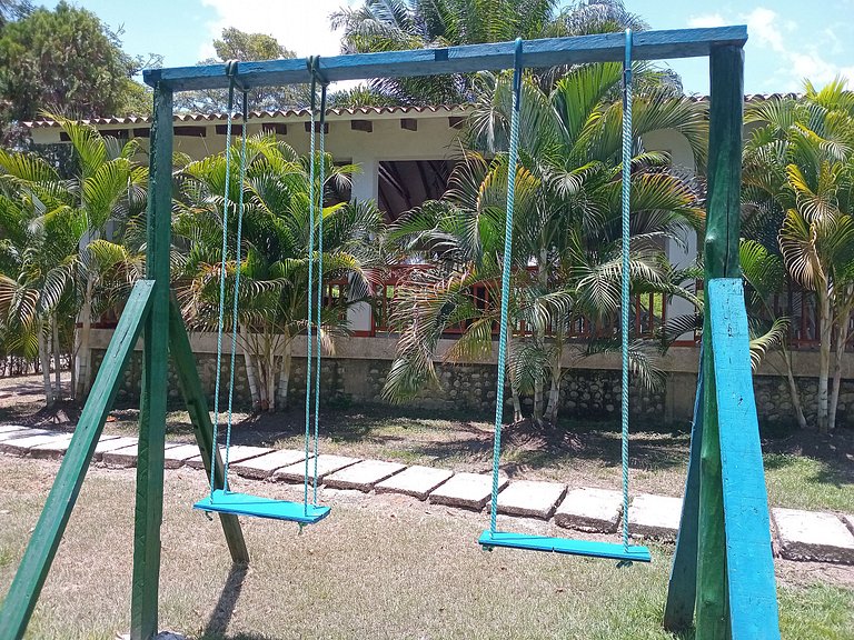 Country House in Nature, Culture, and Pool