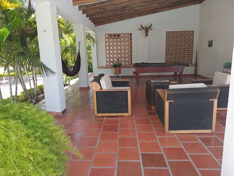 Country House in Nature, Culture, and Pool