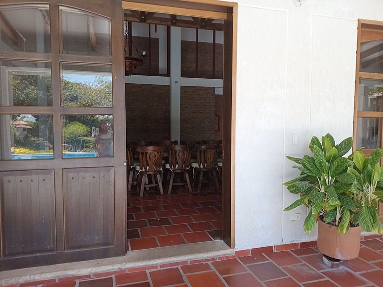 Country House in Nature, Culture, and Pool