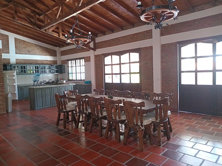 Country House in Nature, Culture, and Pool