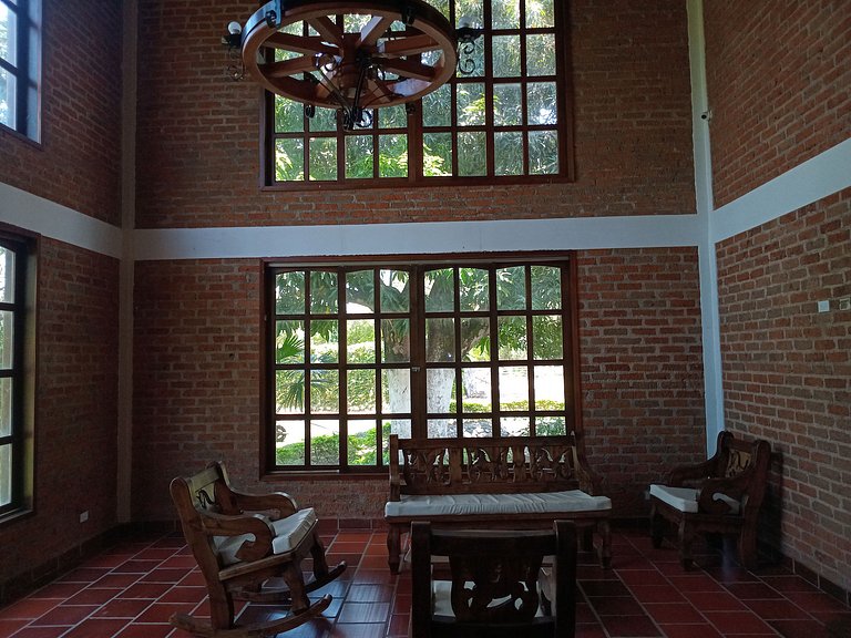 Country House in Nature, Culture, and Pool