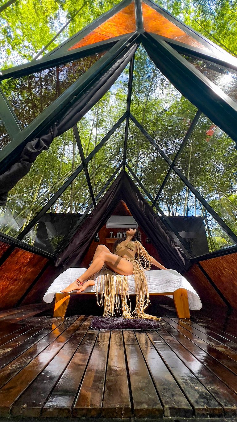 Glamping luxury, mystic natural