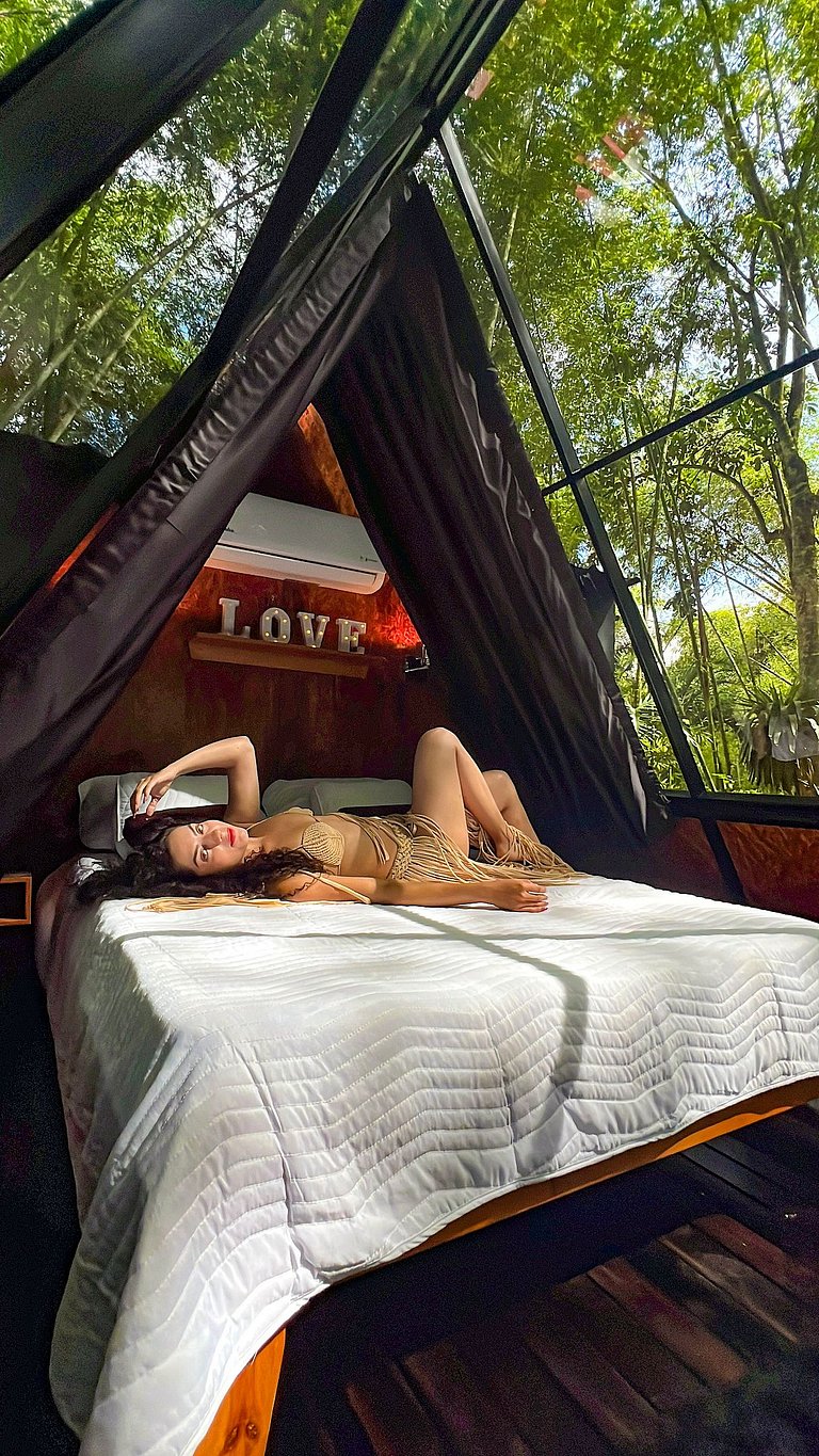 Glamping luxury, mystic natural