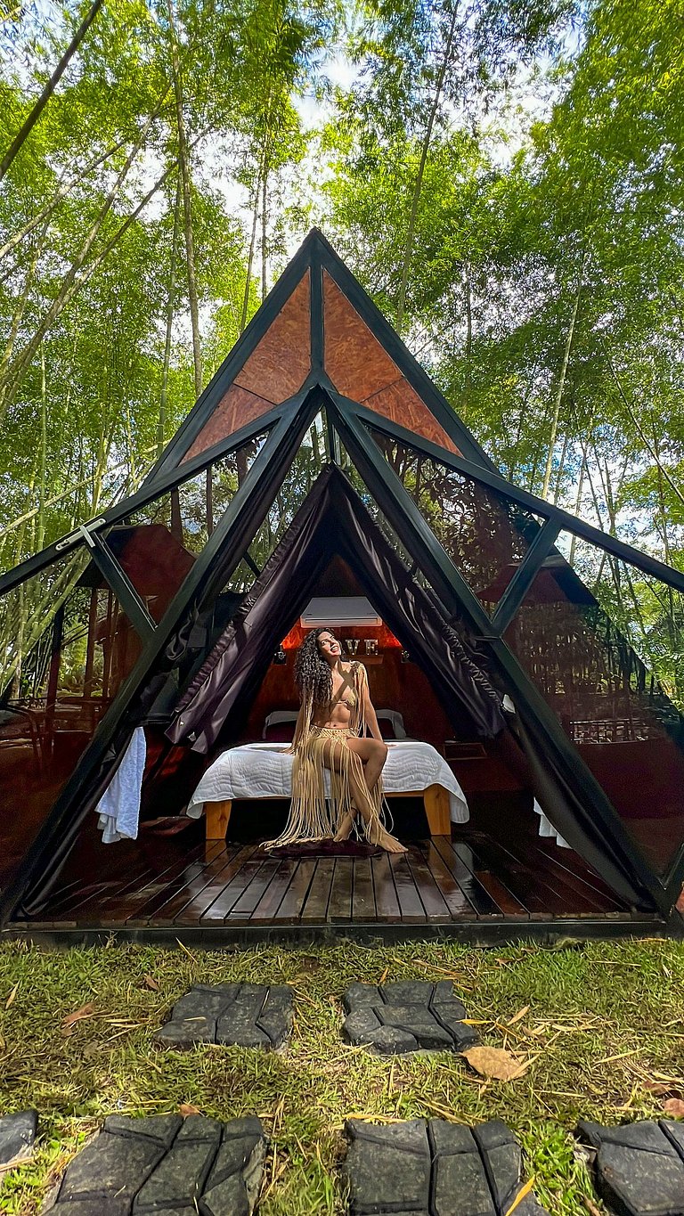 Glamping luxury, mystic natural