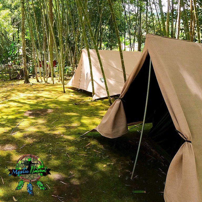 Glamping luxury, mystic natural